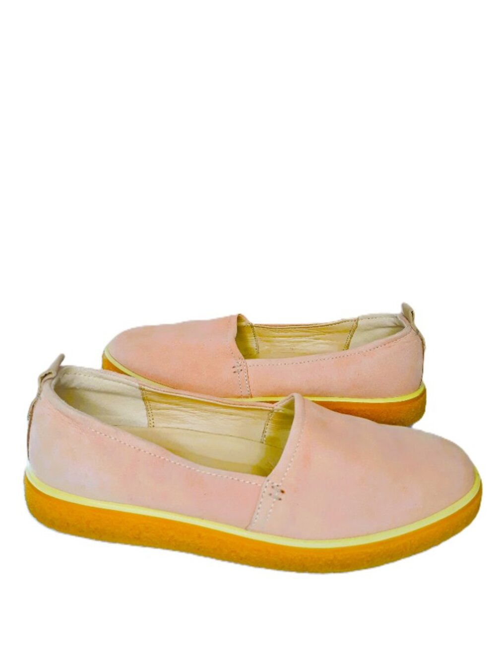 Ecco Crepetray Suede Leather Slip-On Loafers 41/10 Muted Clay